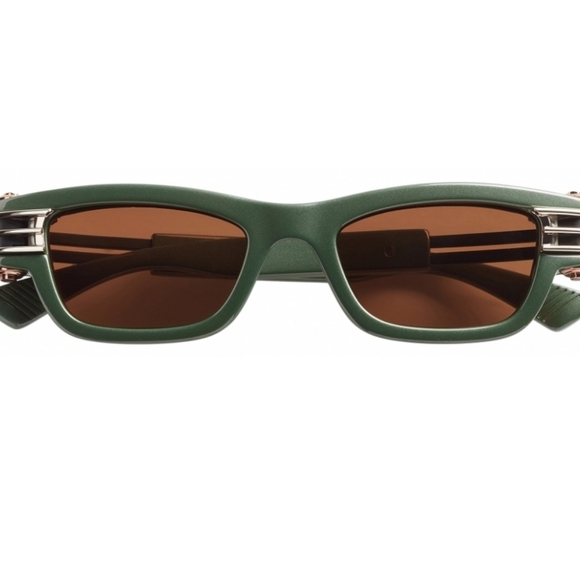 Bottega Veneta Bolt Rectangle Frame Sunglasses - Picture 5 of 9